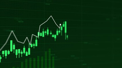 A dynamic market indicator line gracefully moving upwards, illustrating a positive trading trend. Bullish trend of different financial markets including cryptocurrency, Bitcoin, and traditional stocks - Powered by Adobe