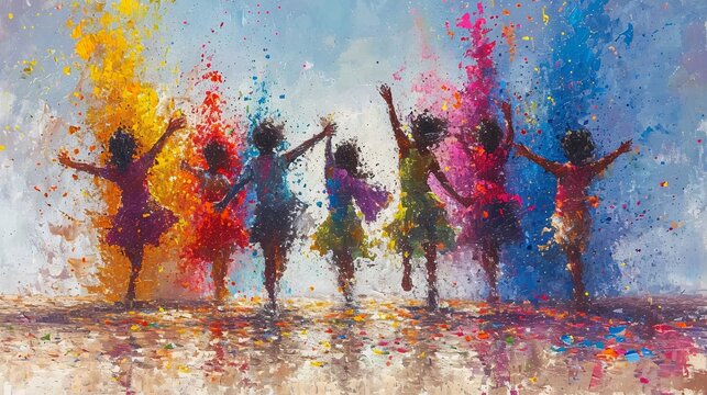 Colorful Crew: A Rainbow of Artistic Expression Generative AI