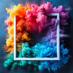 Colorful Fog Art: A Monthly Event Celebration Generative AI