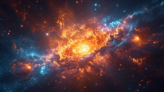 Galaxy Glow: A Celestial Sight for the Month of May Generative AI