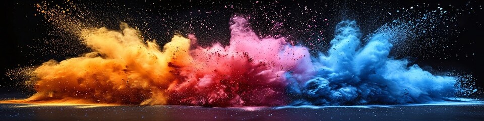 Colorful Explosion of Pink, Purple, and Blue: A Spectacular Splash for the Month of Love Generative AI