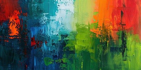 Abstract composition, design, painting, paint strokes, waves, template, background.