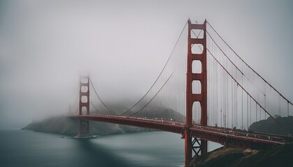golden gate bridge in foggy weather

