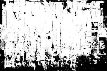 Overlay Distress grain monochrome design. Abstract grunge texture.  screen scratch effect for design. Grunge texture white and black. 