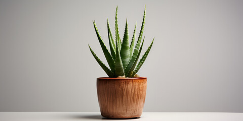 Modern Minimalism,Aloe Plant in Pot for Home Decor