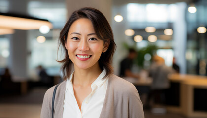 Naklejka premium Smiling Business Woman Portrait