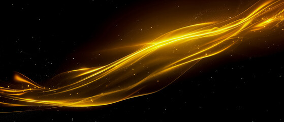 Obraz premium Abstract texture overlay Gold color space with line wave swirl, Background ultrawide 21:9