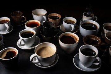 Obraz na płótnie Canvas Cup coffee beans wooden. Hot espresso and coffee bean. Espresso coffee machine.