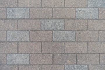 歩道に敷かれたブロックタイル