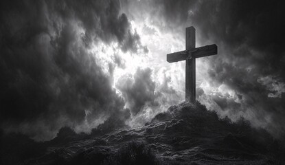 Cross in the Sky: A Dark and Stormy Night Generative AI
