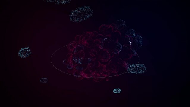 Futuristic analysis technology deals with the study of the infection molecule. Studying the molecule structure of the human monkeypox infection. Analysing the infection for scientific molecule study