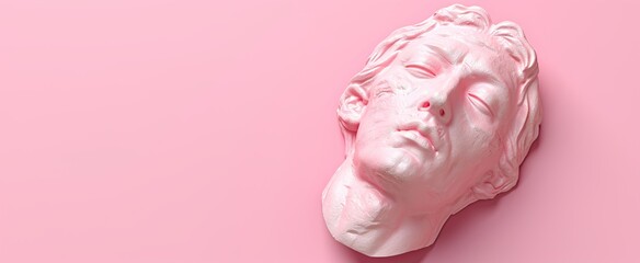 pink and white man face