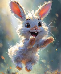 Bunny Boogie: A Cute and Funky Easter Celebration Generative AI