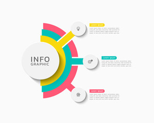 Infographics business colorful elements design