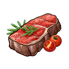 Steak isolated, transparent background white background no background