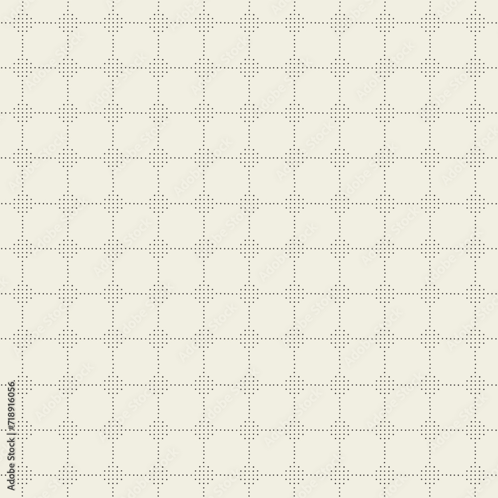 Poster abstract seamless vector pattern boho geometric monochrome