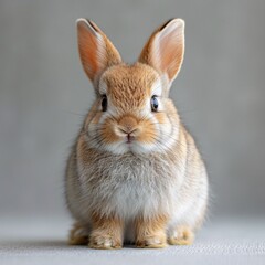 Fototapeta premium Bunny Boots - A cute bunny wearing boots, ready for a stylish springtime adventure. Generative AI