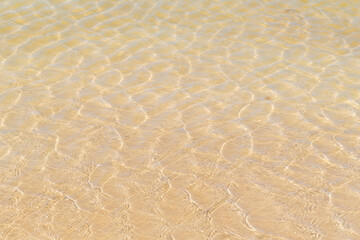 pattern of sandy beach with soft wave structure