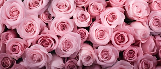 Fototapeta premium pink roses background wallpaper