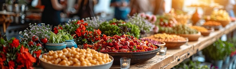 Fresh Fruit and Veggie Platter for a Monthly Meetup Generative AI