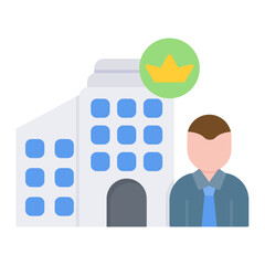 Client Company icon vector image. Can be used for Modelling Agency.