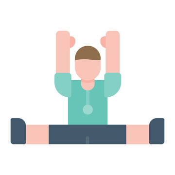 Physical Activity icon vector image. Can be used for Fitness at Home.