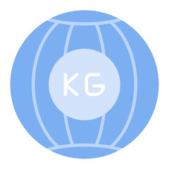 Medicine Ball Set icon vector image. Can be used for Fitness at Home.