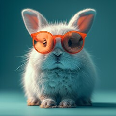 Bunny in the Flowers: A Cute and Creative Easter Theme Generative AI