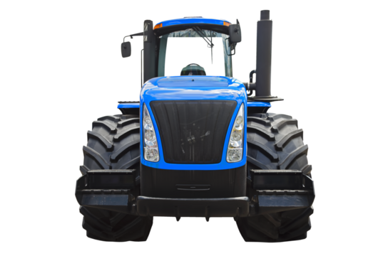 Agricultural tractor ( front view )