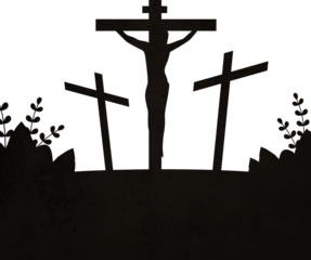 Silhoutte of Jesus Christ Crucifixion 