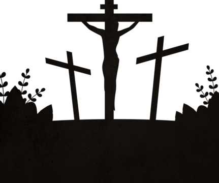Silhoutte of Jesus Christ Crucifixion 