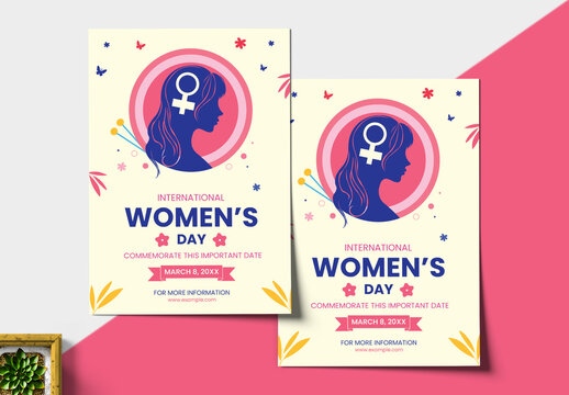 International Women Day Flyer Layout Template