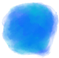 Blue cool ocean water tone watercolor bubble brush painting texture art - 718936839