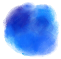 Blue cool ocean water tone watercolor bubble brush painting texture art - 718937274