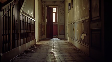 Fototapeta premium Abandoned Mansion Hallway