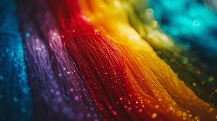 Spectrum of Colors Blending Together