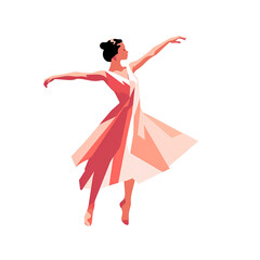 Elegant Poise: The Minimalist Ballerina  