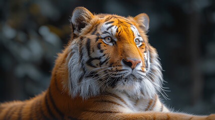 Obraz premium Tiger in the wild Savannah, close-up
