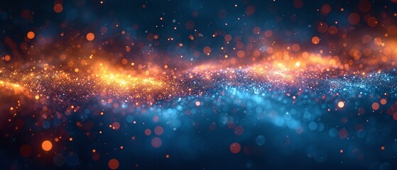 Fototapeta premium Glowing Galaxy: A Spectacular Space Odyssey Generative AI