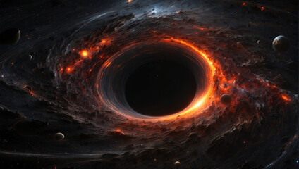 spiral wormhole space background, astronomy