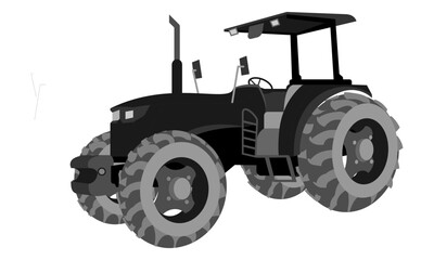tractor vector illustration isolated on white background.