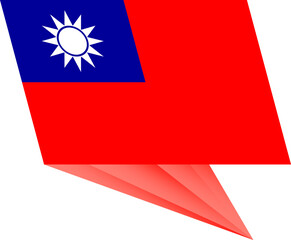 Taiwan pin flag