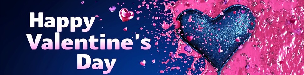 Refined Banner Illustration for a Happy Valentine&rsquo;s Day Celebration