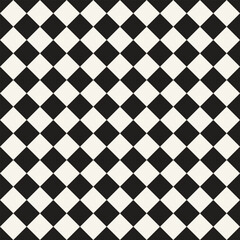 Vector seamless pattern. Repeating geometric elements. Stylish monochrome background design.