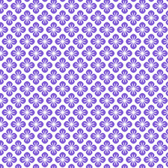 Fototapeta na wymiar seamless flowers pattern, Purple flowers on a white background
