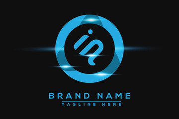 IS Blue logo Design. Vector logo design for business.