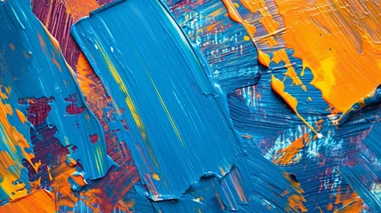 Foto op Canvas Closeup of abstract rough colourful © Malaika