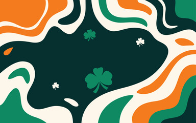 Abstract background poster. Good for fashion fabrics, postcards, email header, wallpaper, banner, events, covers, advertising, and more. St. patrick's day, women's day, mother's day background.