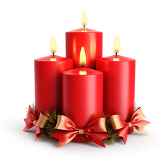 christmas decoration with candle