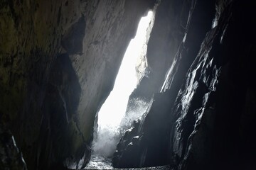 cave in dark